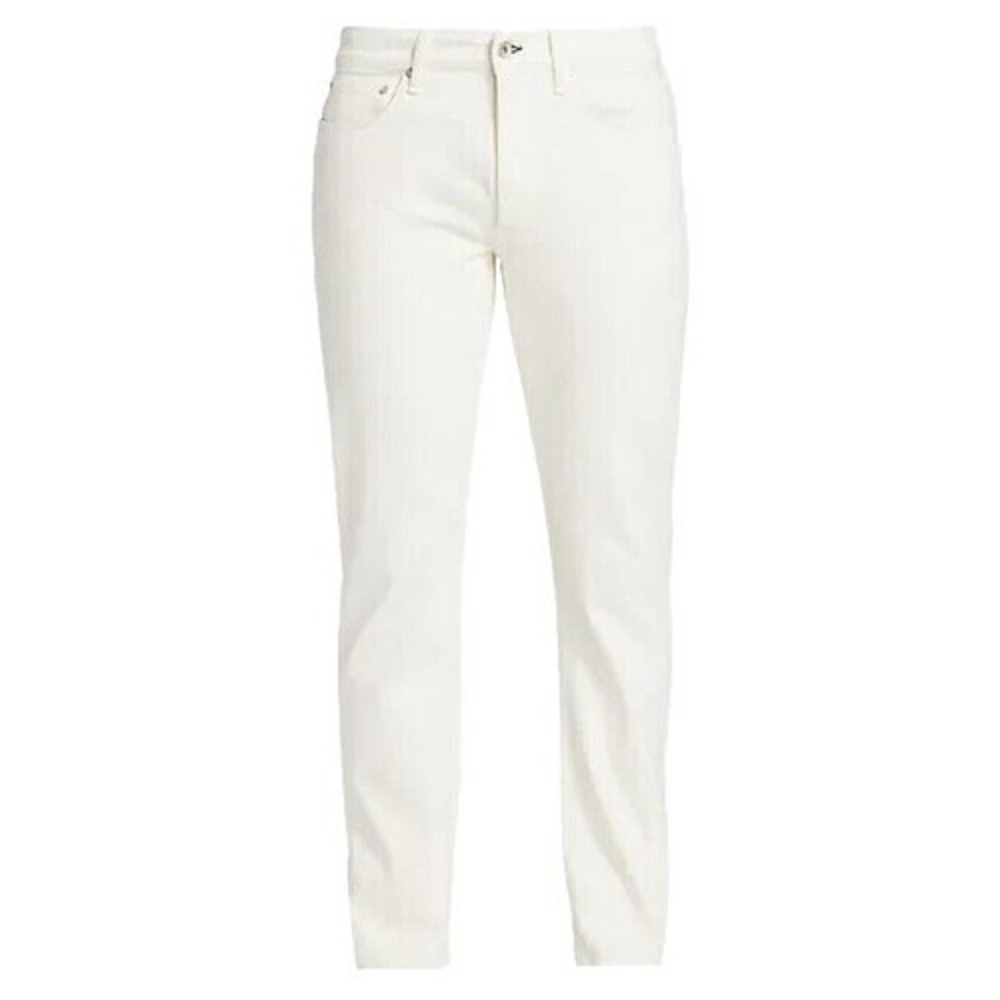 Rag‎ & Bone Dre Capri Off White Low Rise Slim Boyfriend Jeans Raw Hem 25